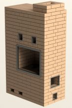 Кладка печи с кухонной плитой