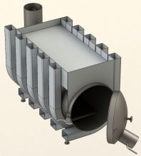 Как сделать печь в гараж с теплообменником из газового баллона