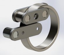 Как сделать дверную защелку кольцо